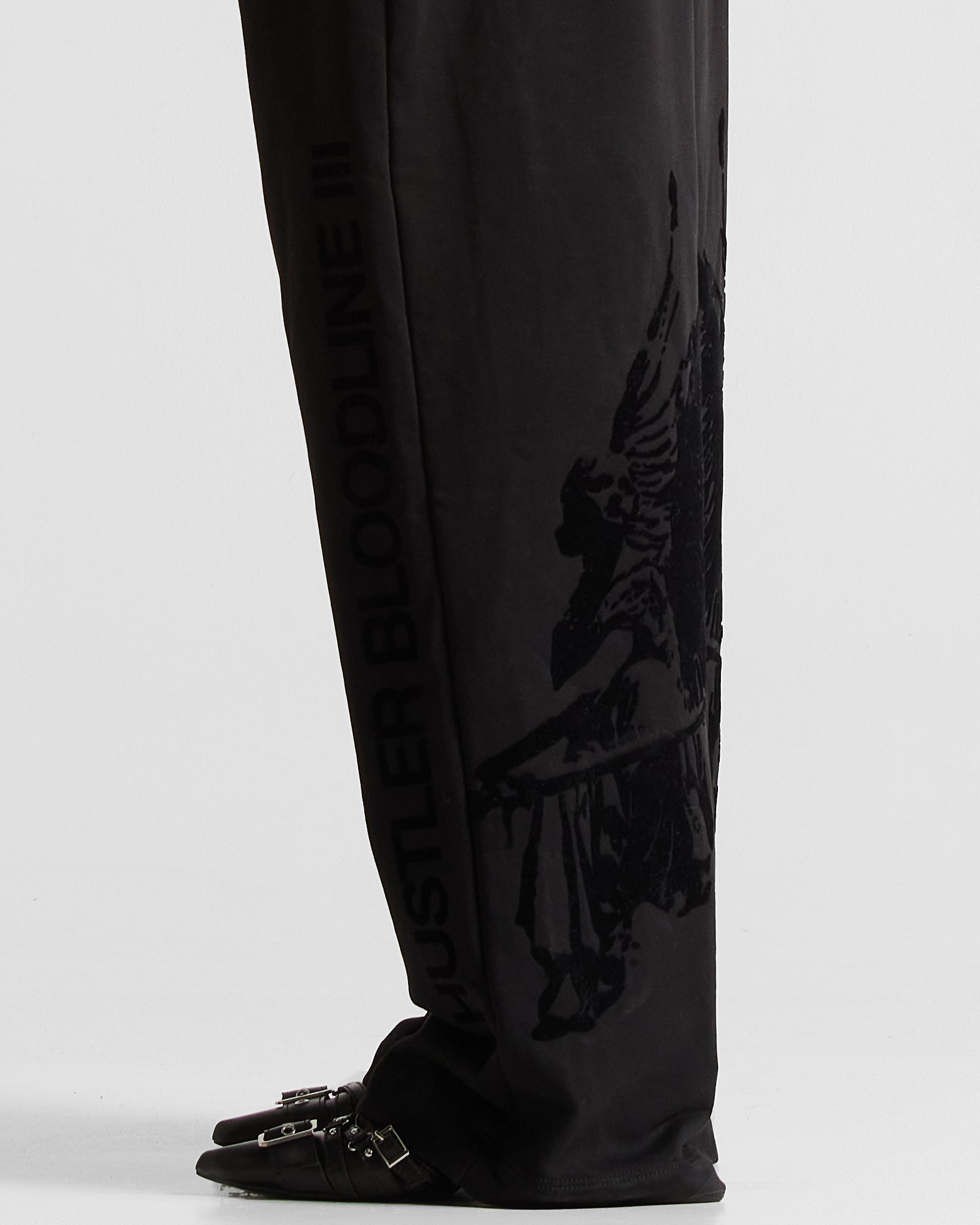 Black Sweatpant Hustler Angeles Velvet - Unisex