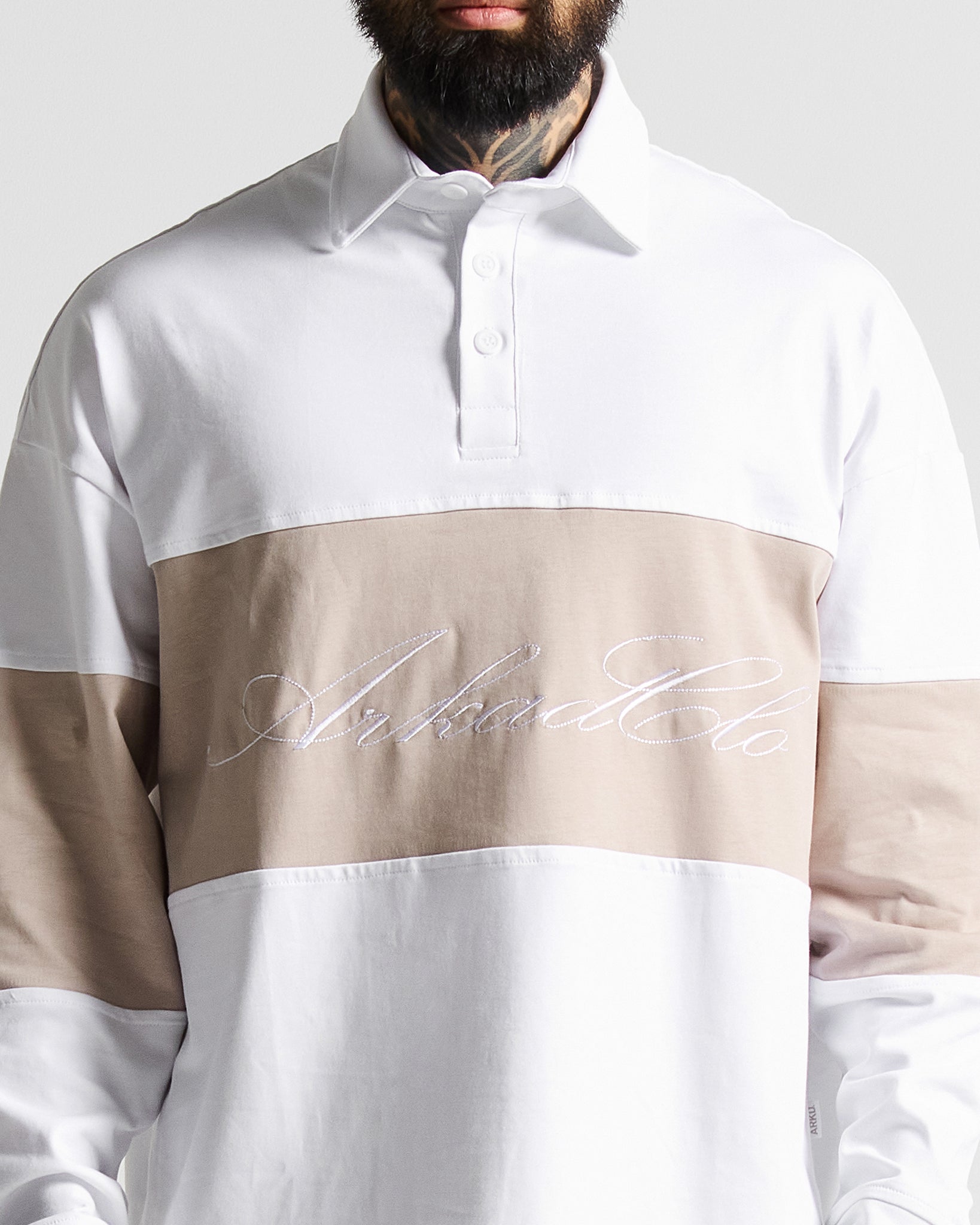 Polo Sweater Beige Hustler
