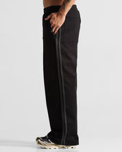 Pintuck Pant Negro con Gris