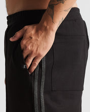 Pintuck Pant Negro con Gris