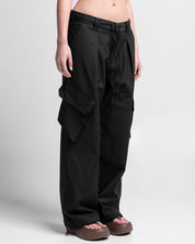 Tailored Cargo Negro Drill - Unisex