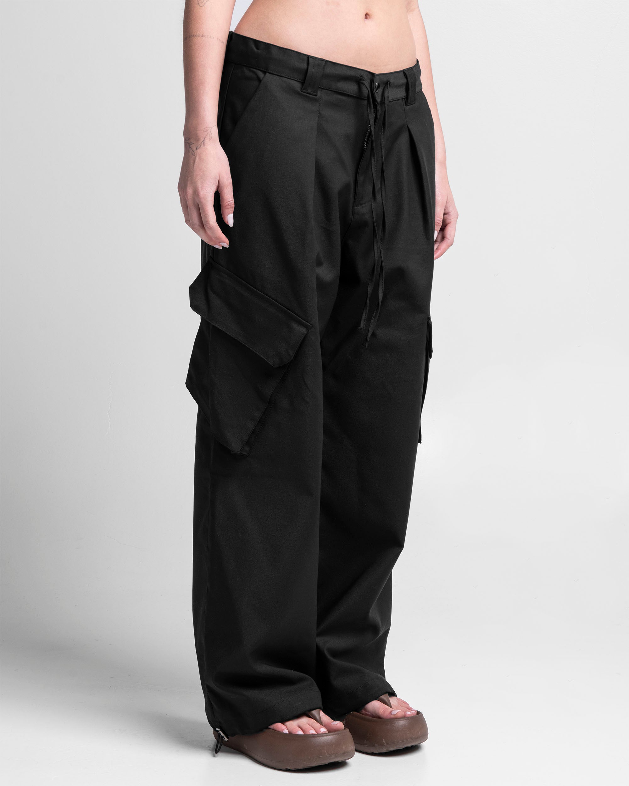 Tailored Cargo Negro Drill - Unisex