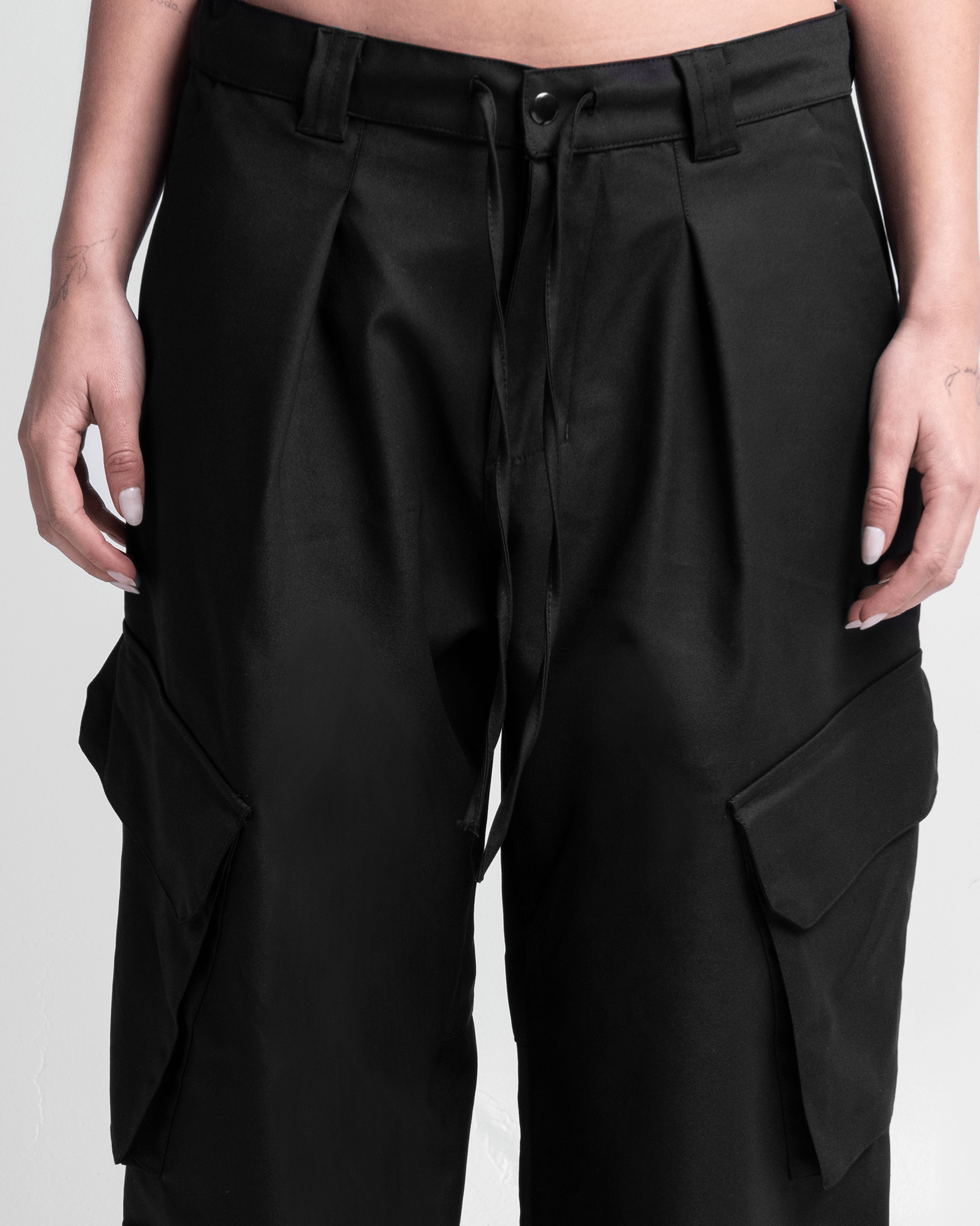 Tailored Cargo Negro Drill - Unisex