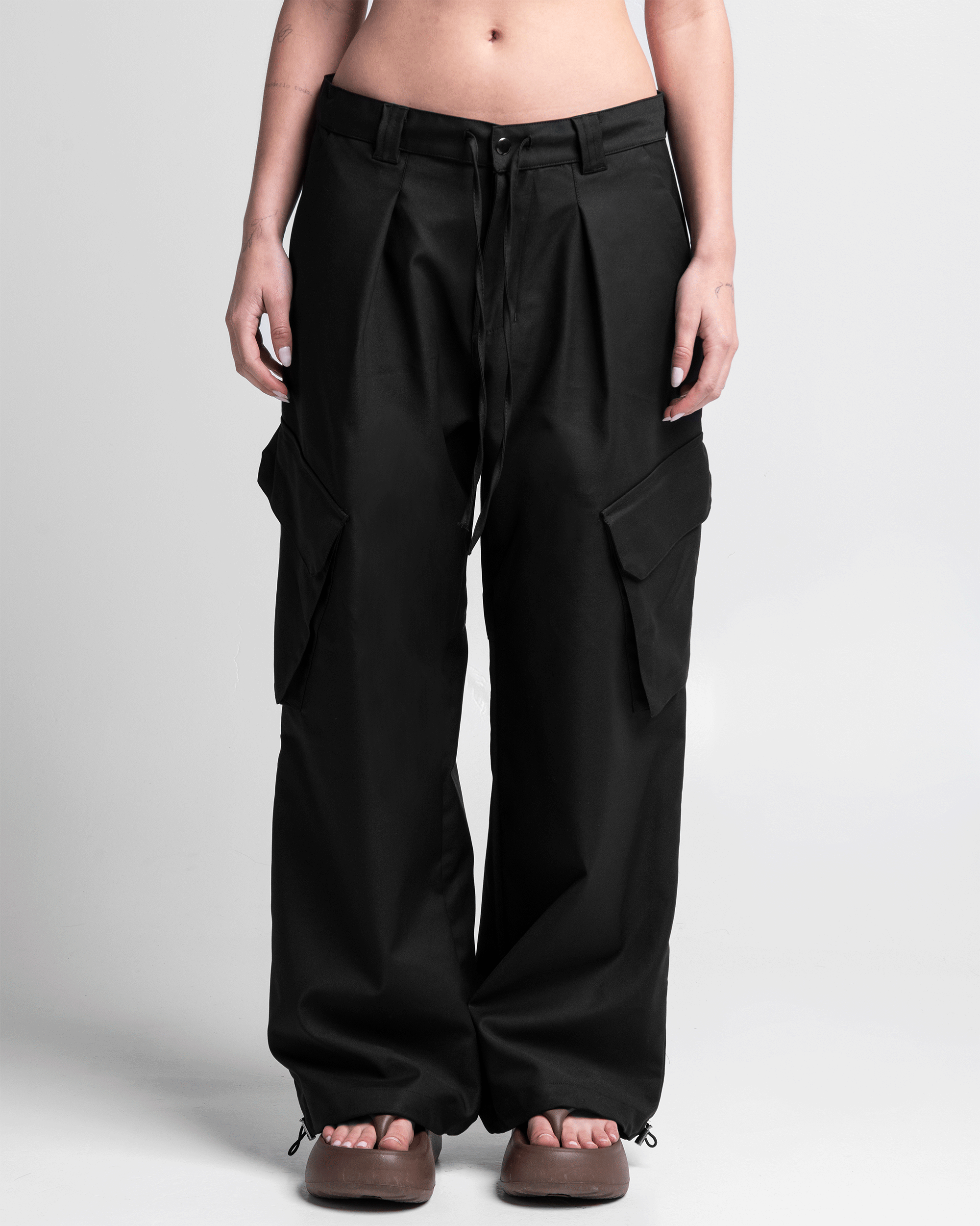 Tailored Cargo Negro Drill - Unisex