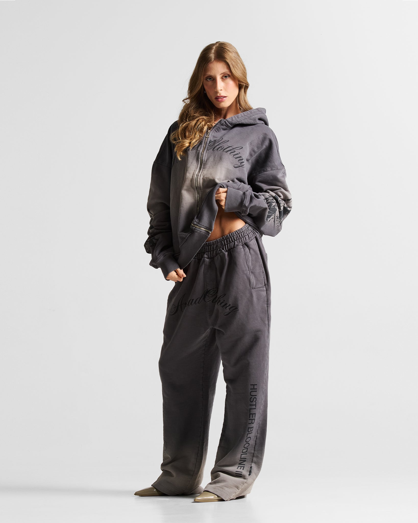 Washed Gray Jacket Hustler - Unisex