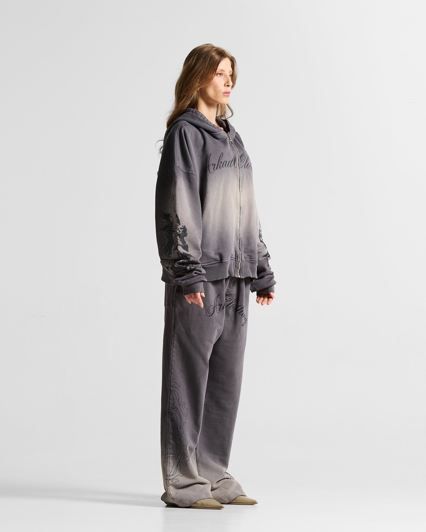 Washed Gray Jacket Hustler - Unisex