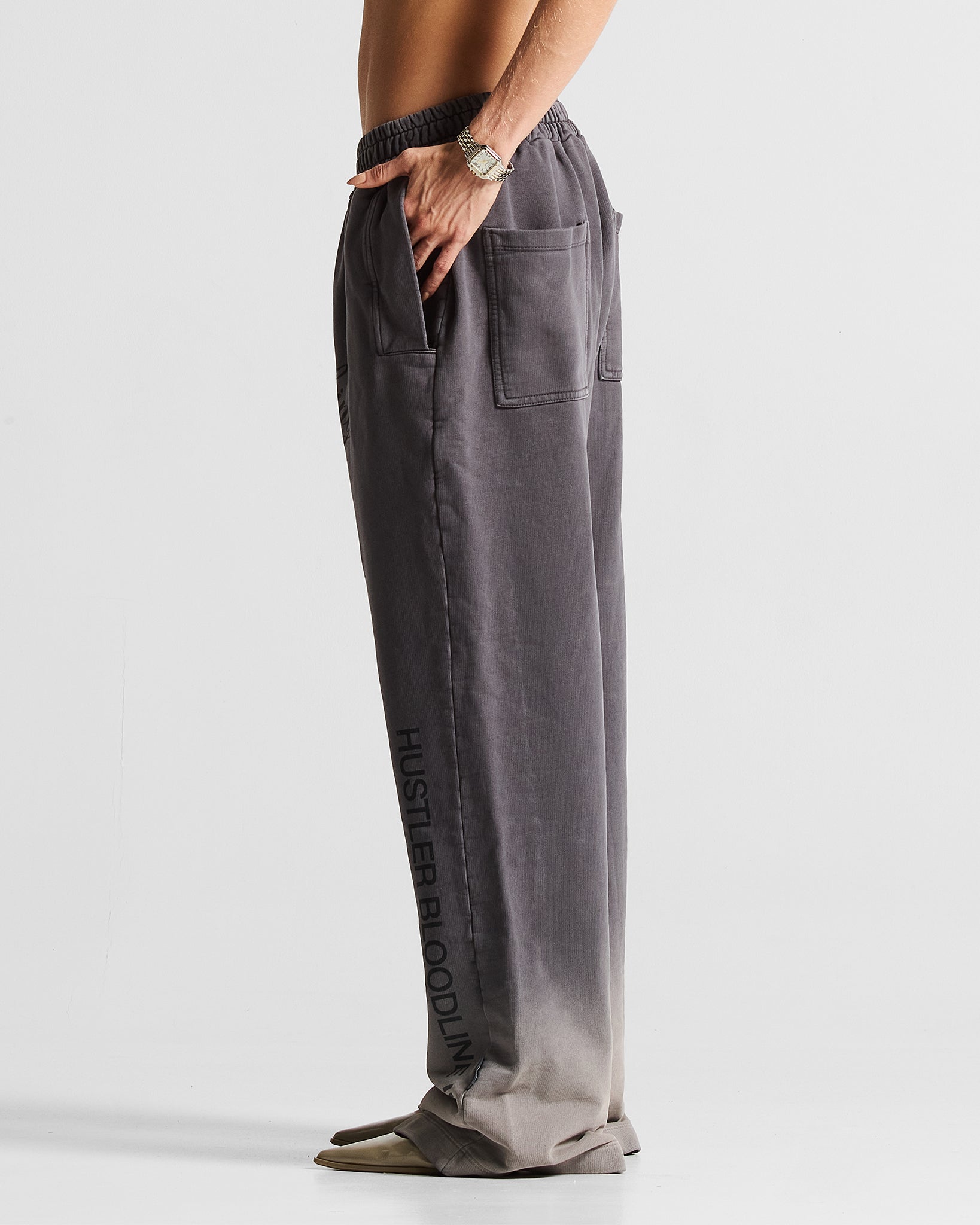 Washed Gray Sweatpant Hustler - Unisex