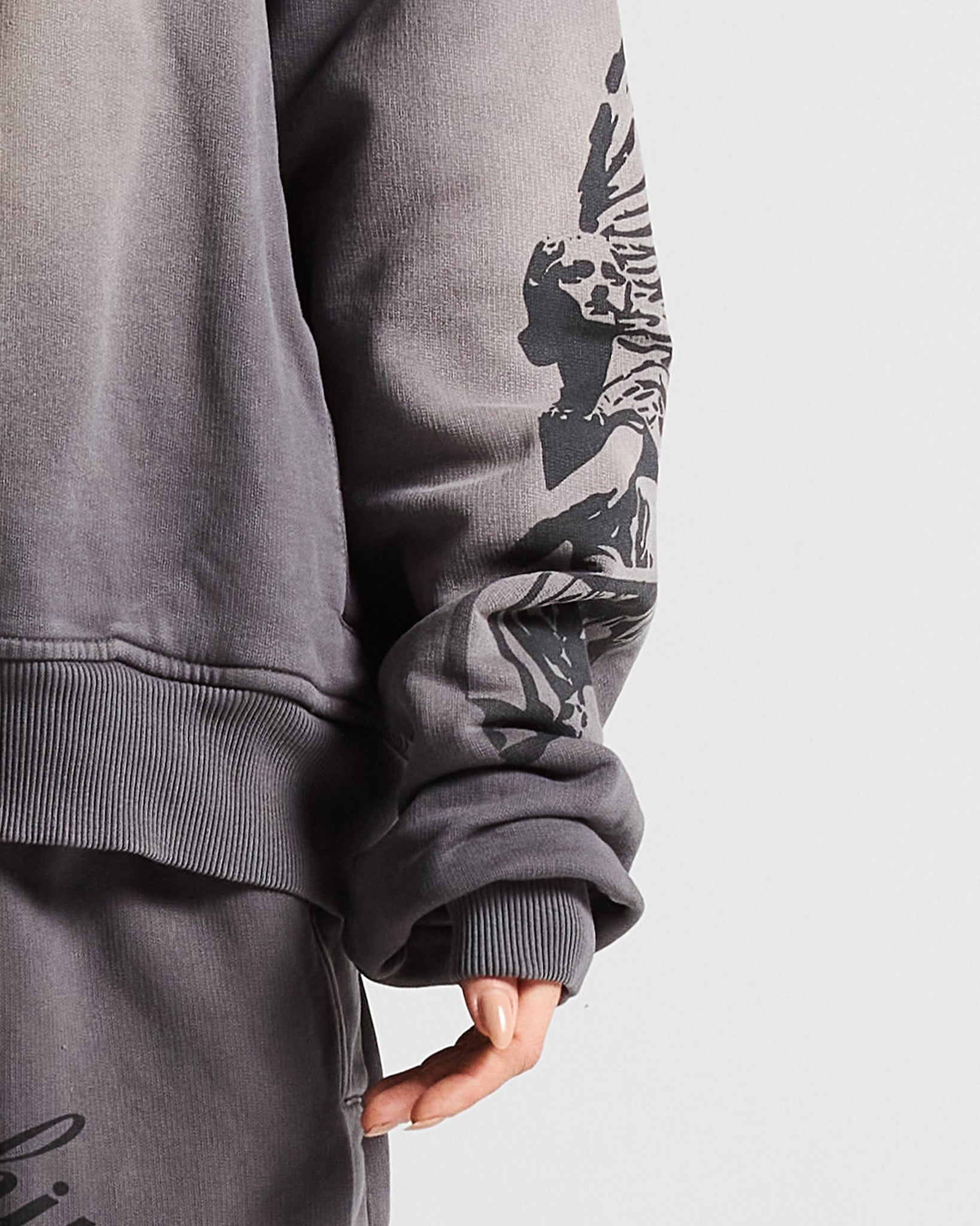 Washed Gray Jacket Hustler - Unisex