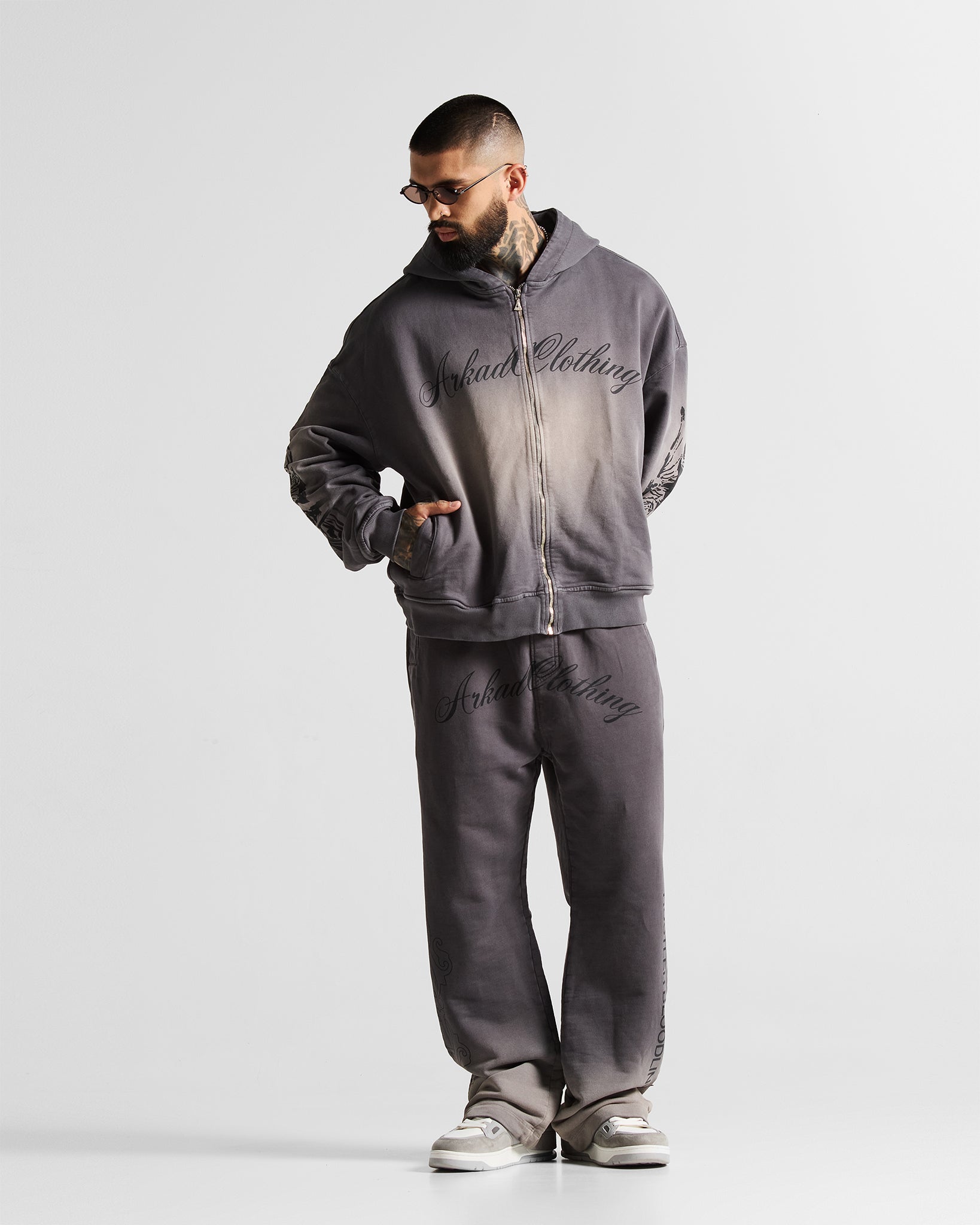 Washed Gray Jacket Hustler
