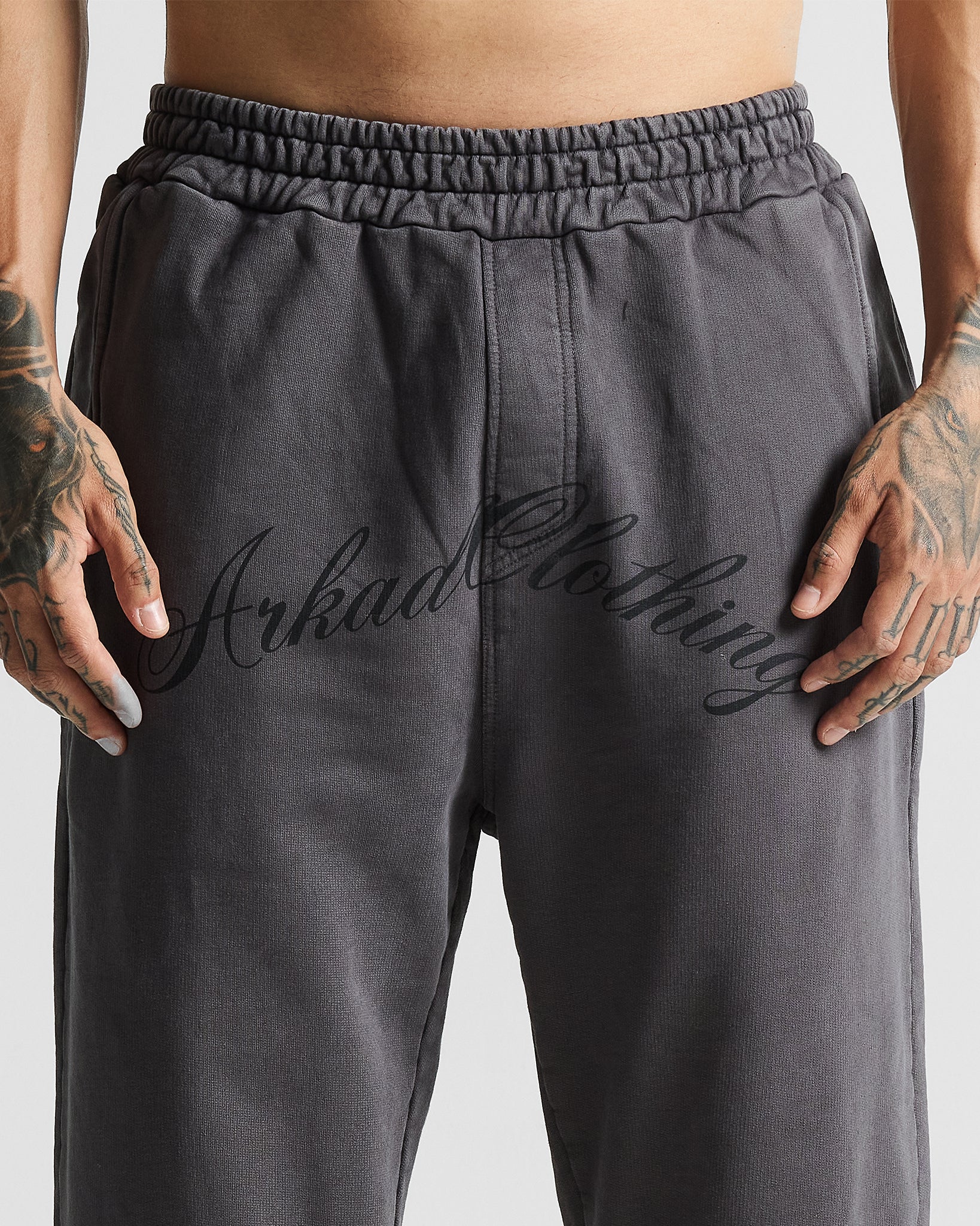 Washed Gray Sweatpant Hustler