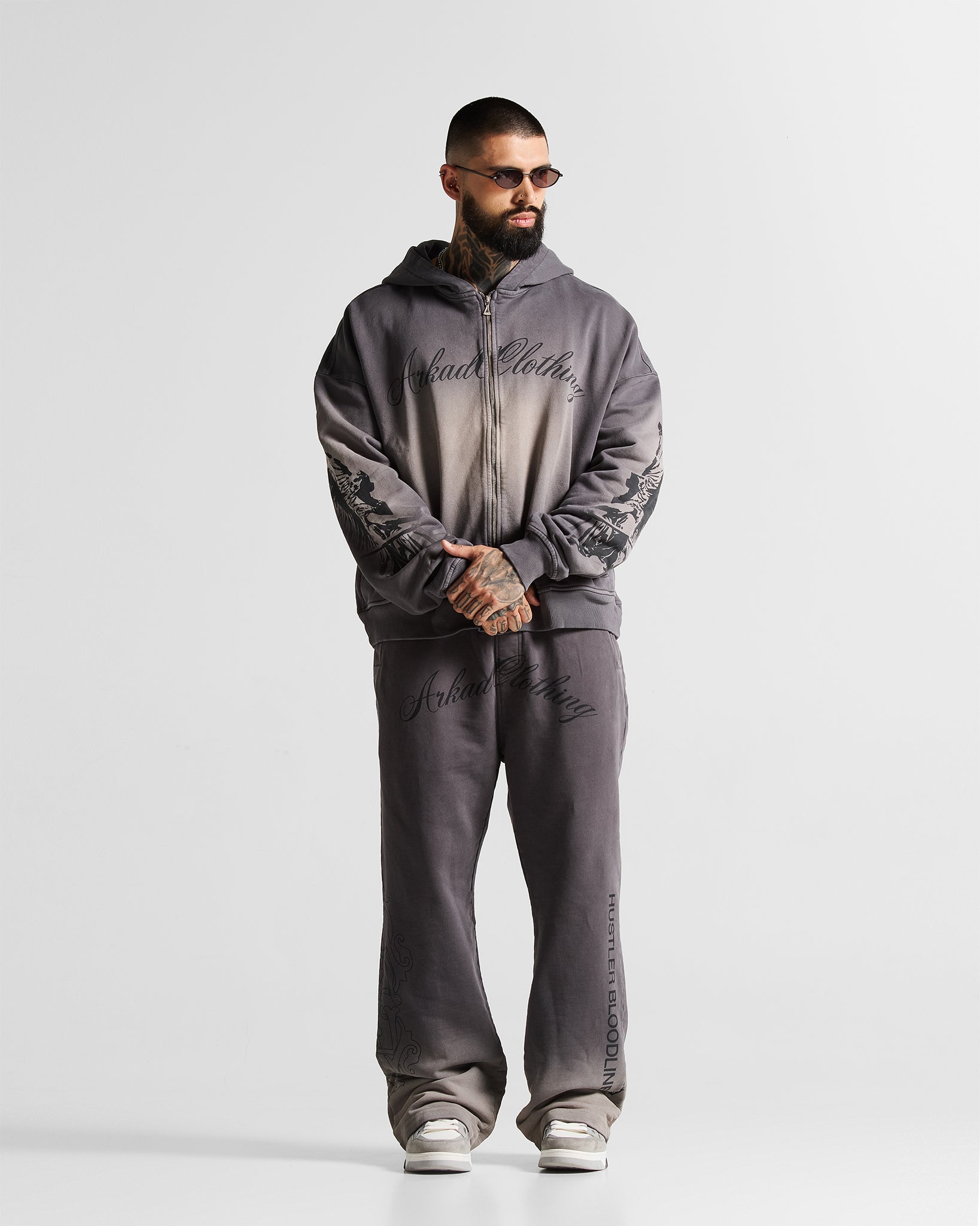Washed Gray Jacket Hustler