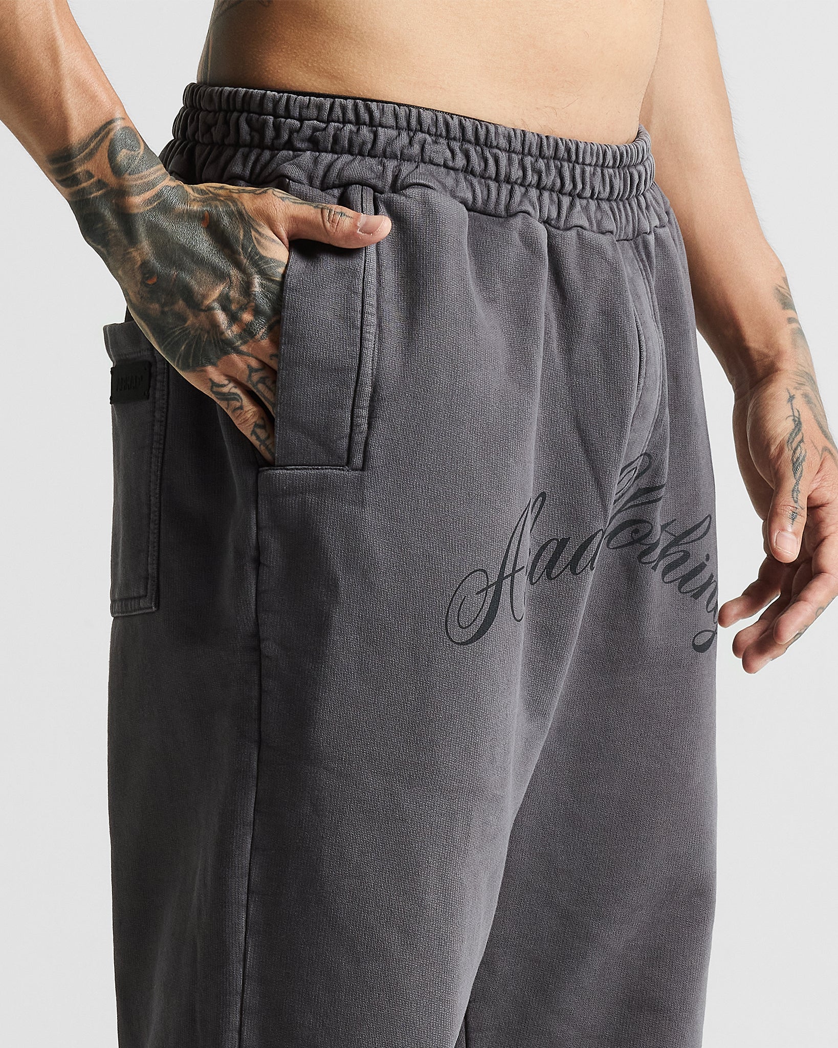 Washed Gray Sweatpant Hustler