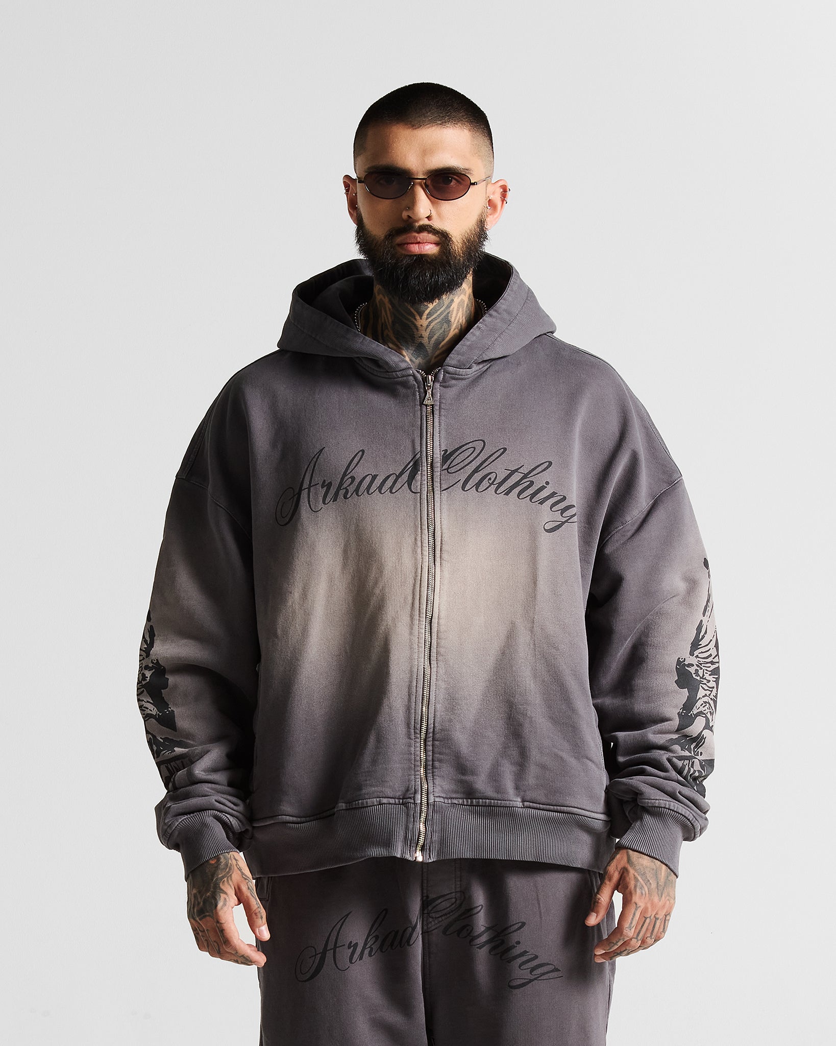 Washed Gray Jacket Hustler