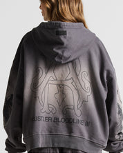 Washed Gray Jacket Hustler - Unisex