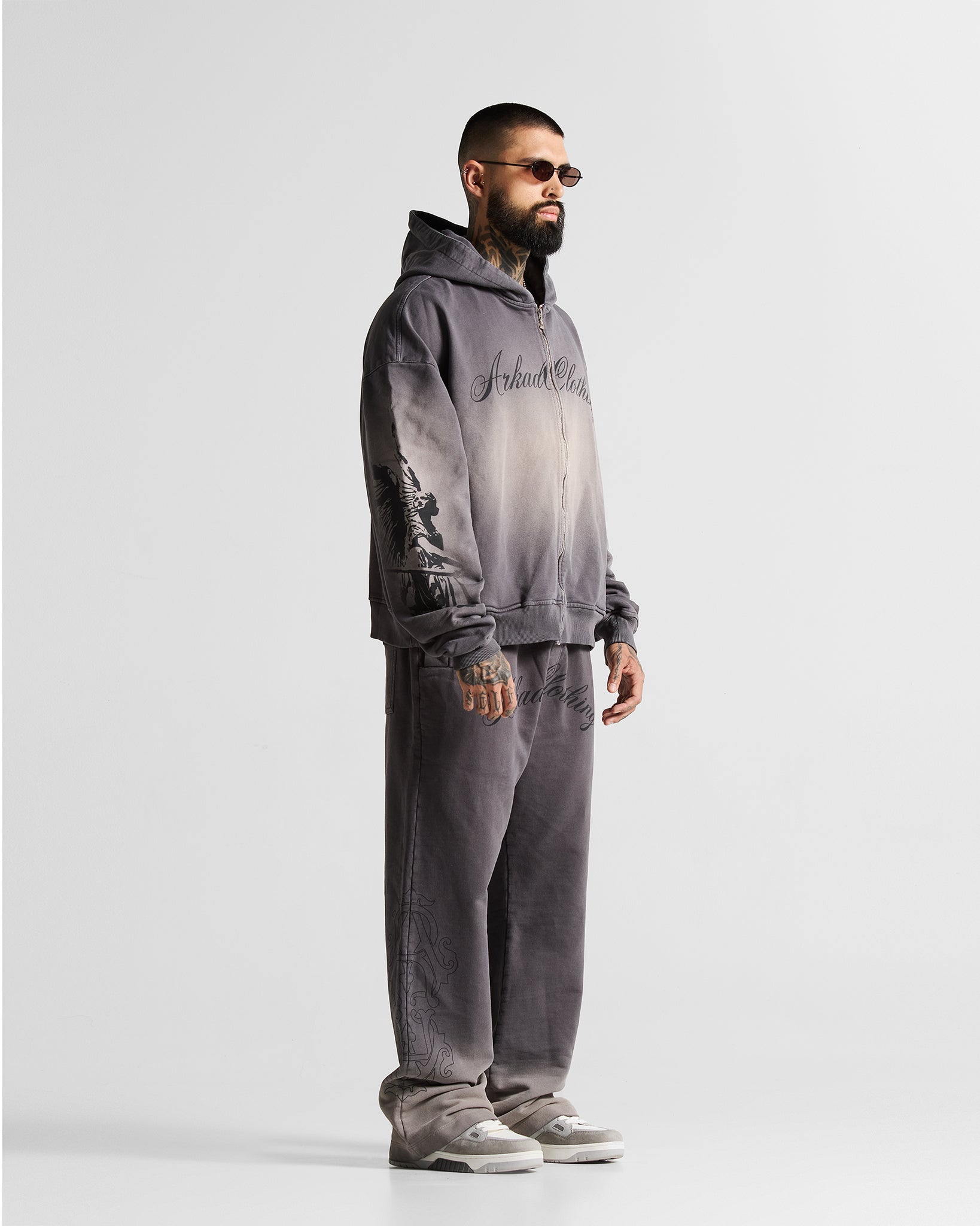Washed Gray Jacket Hustler