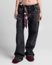 Pintuck Denim Pant Negro - Unisex