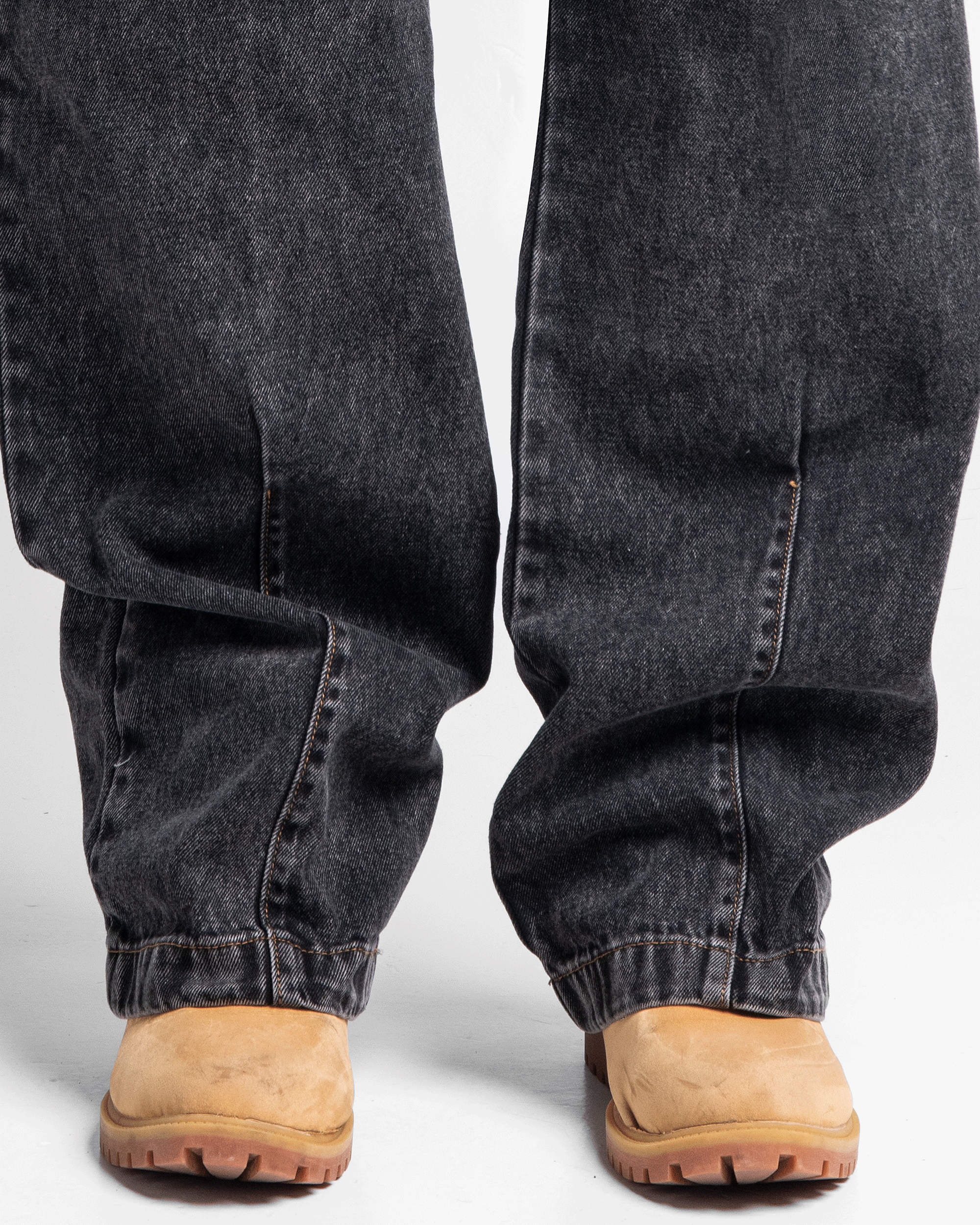 Pintuck Denim Pant Negro