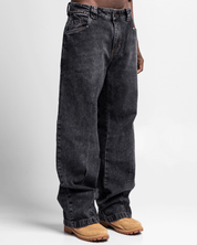 Pintuck Denim Pant Negro