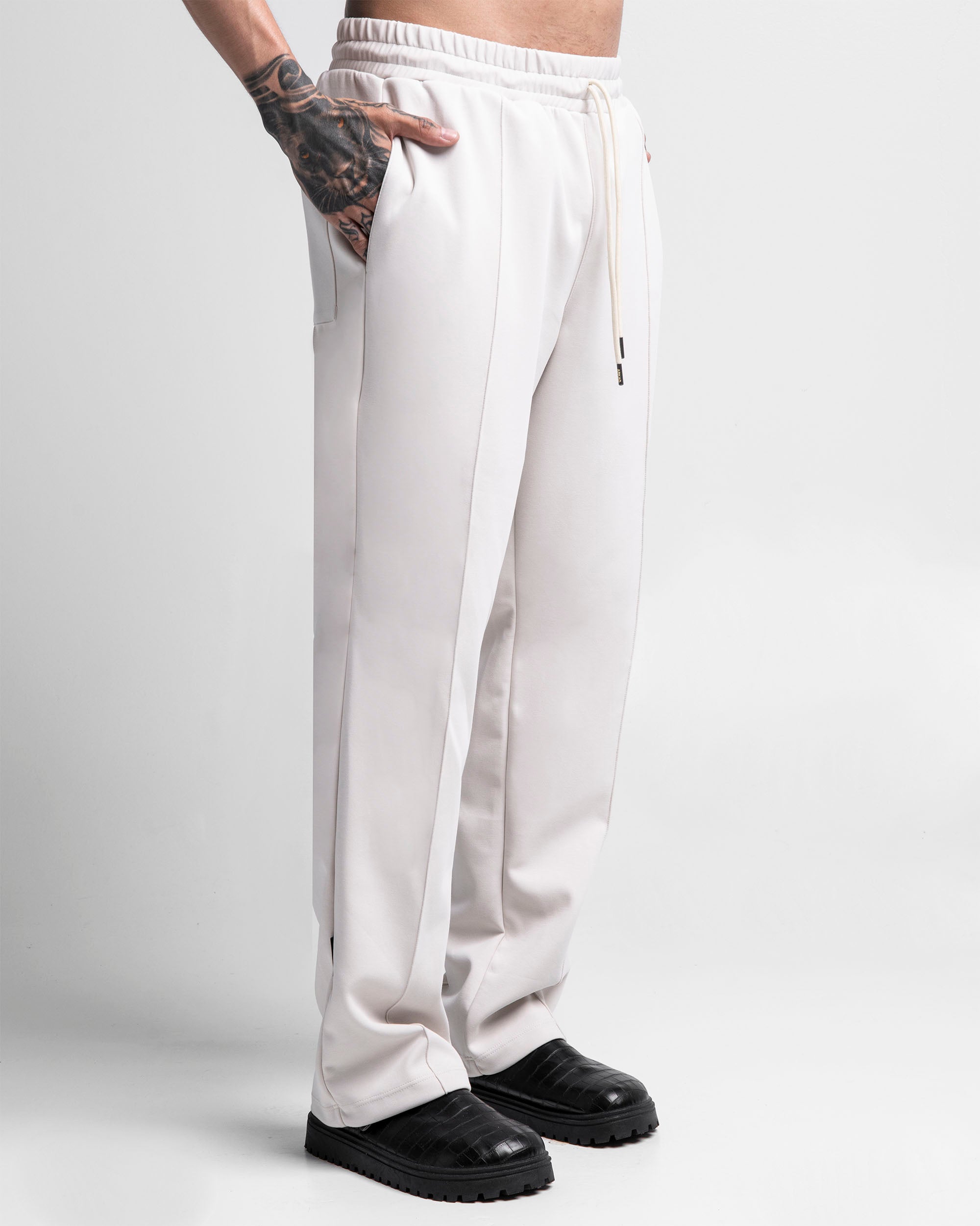 Pintuck Pant - Beige