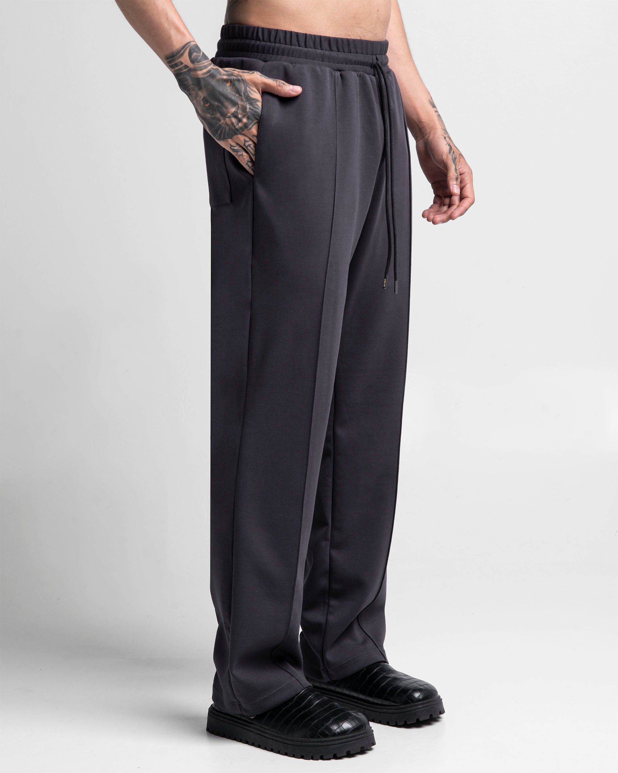Pintuck Pant -  Gris Oscuro
