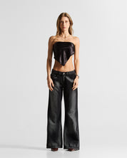 Low Rise Jean Negro Mujer