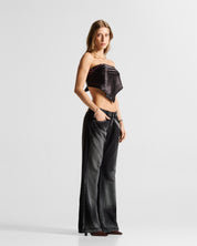 Low Rise Jean Negro Mujer