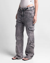 Jean Cargo Dirty Gris