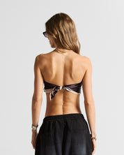 Bandana Negra Con Beige Angeles