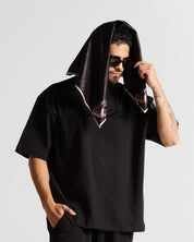 Bandana Negra Con Beige Angeles