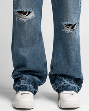 Denim Pant Azul Oscuro Destroyed