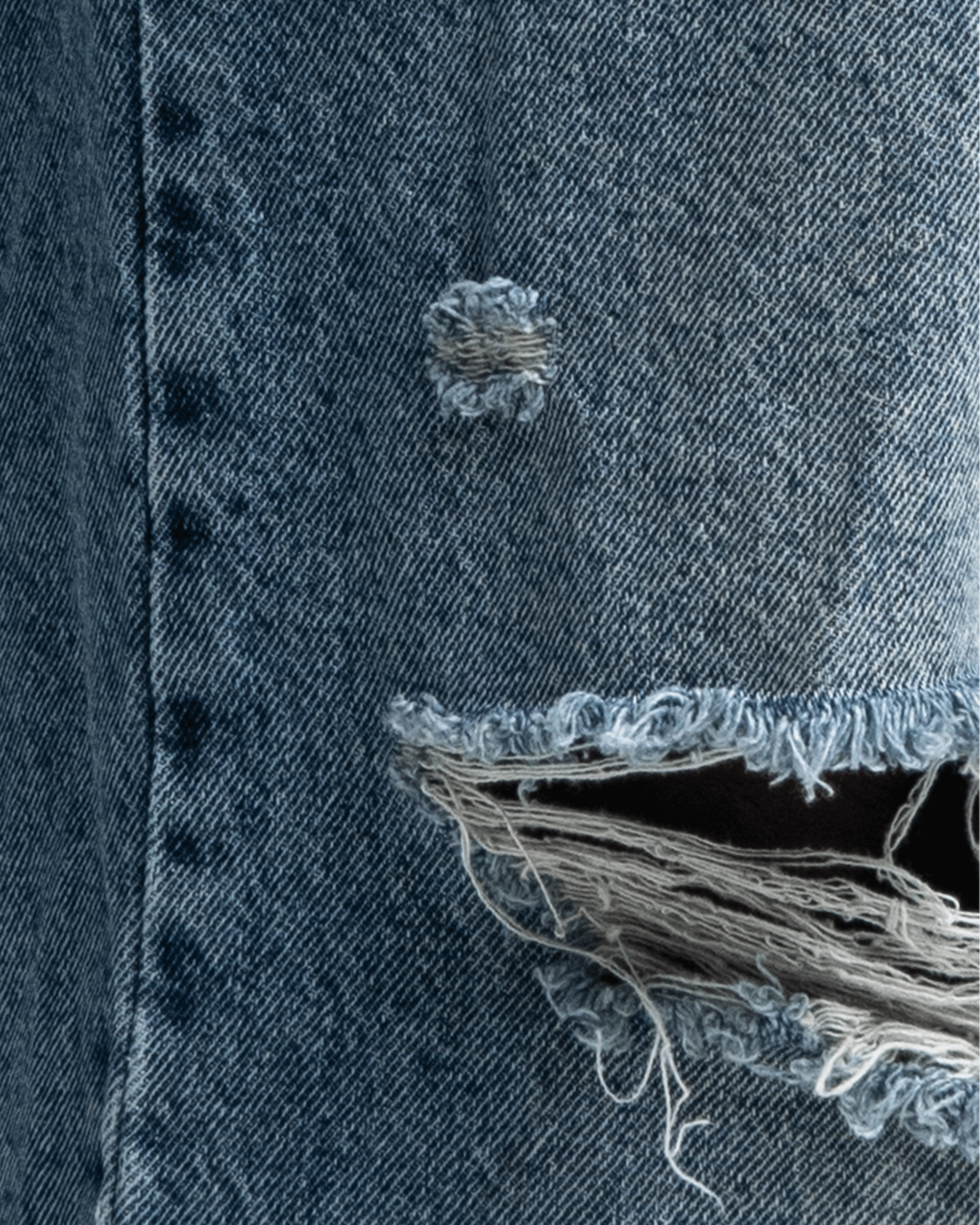 Denim Pant Azul Oscuro Destroyed