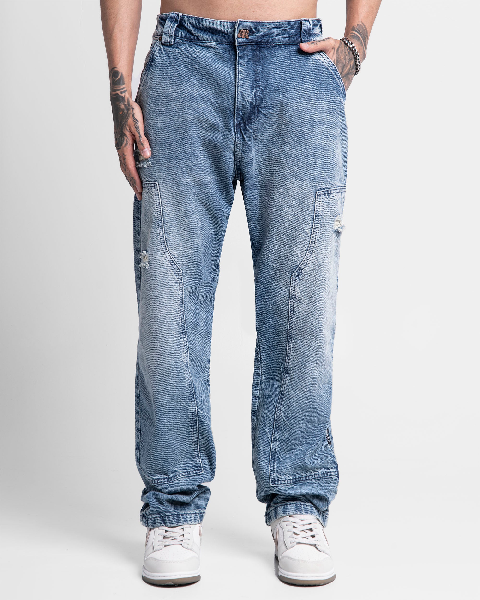 Denim Pant Carpintero Azul Destroyed