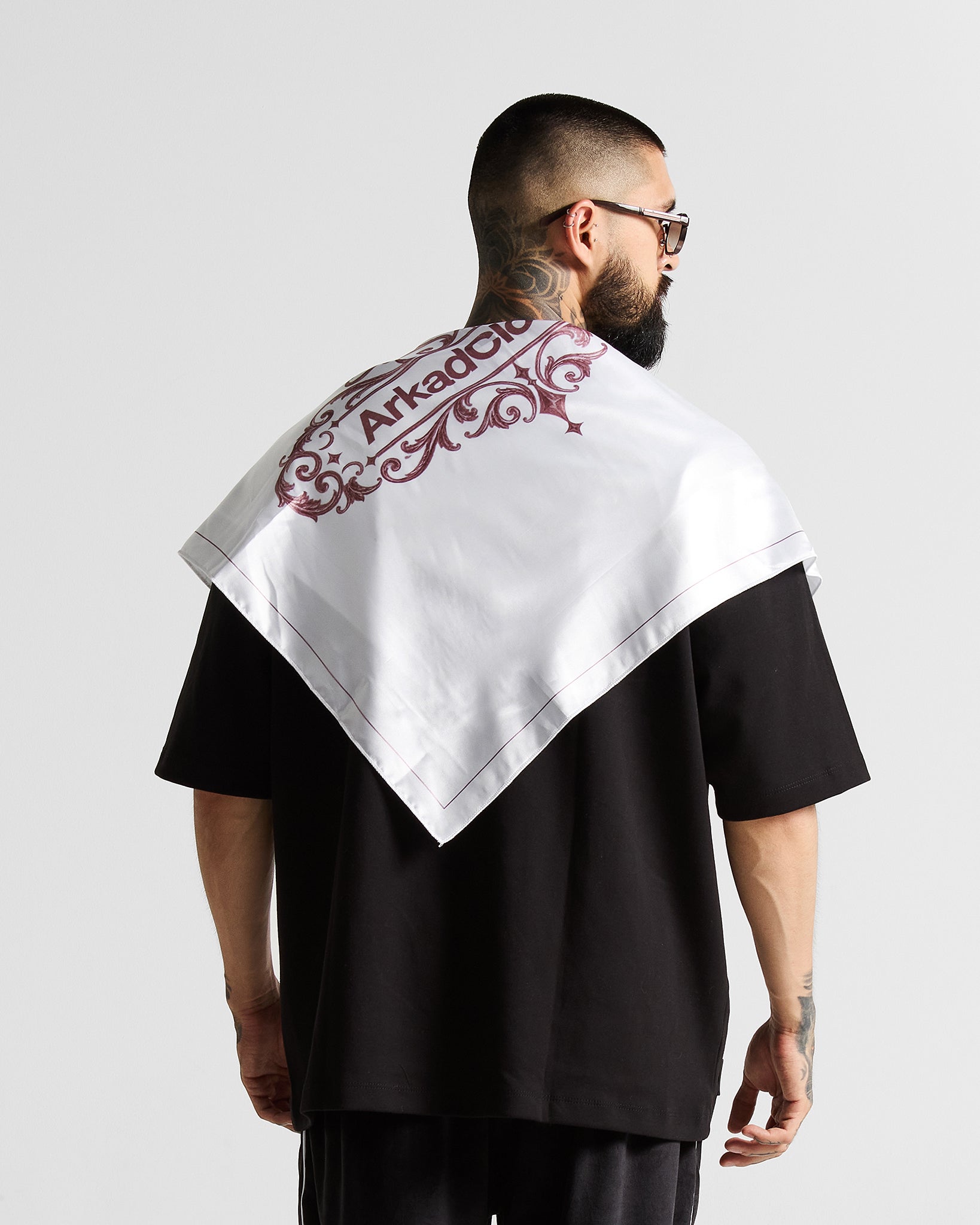 Bandana Blanca Arkad Clothing Rojo