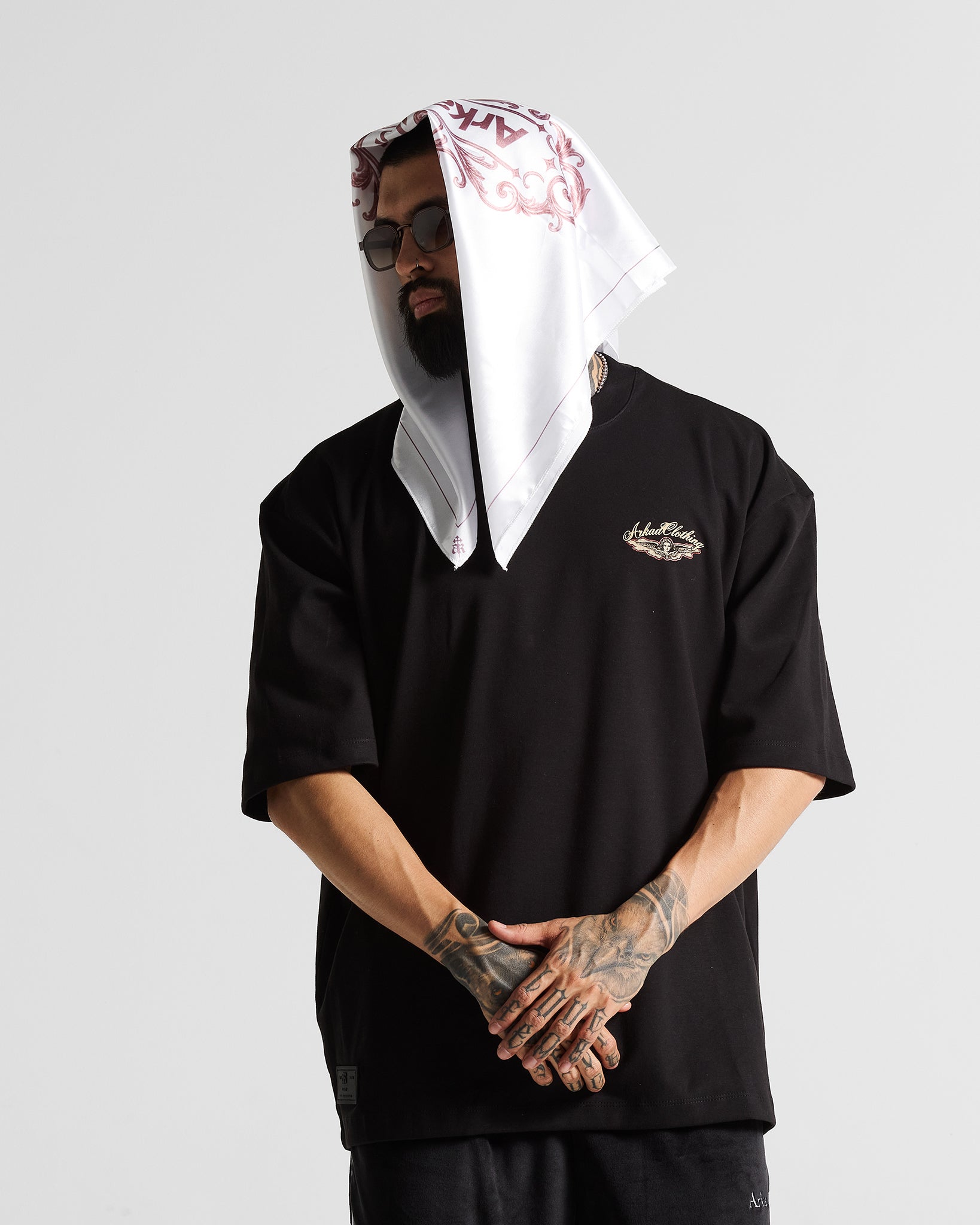 Bandana Blanca Arkad Clothing Rojo