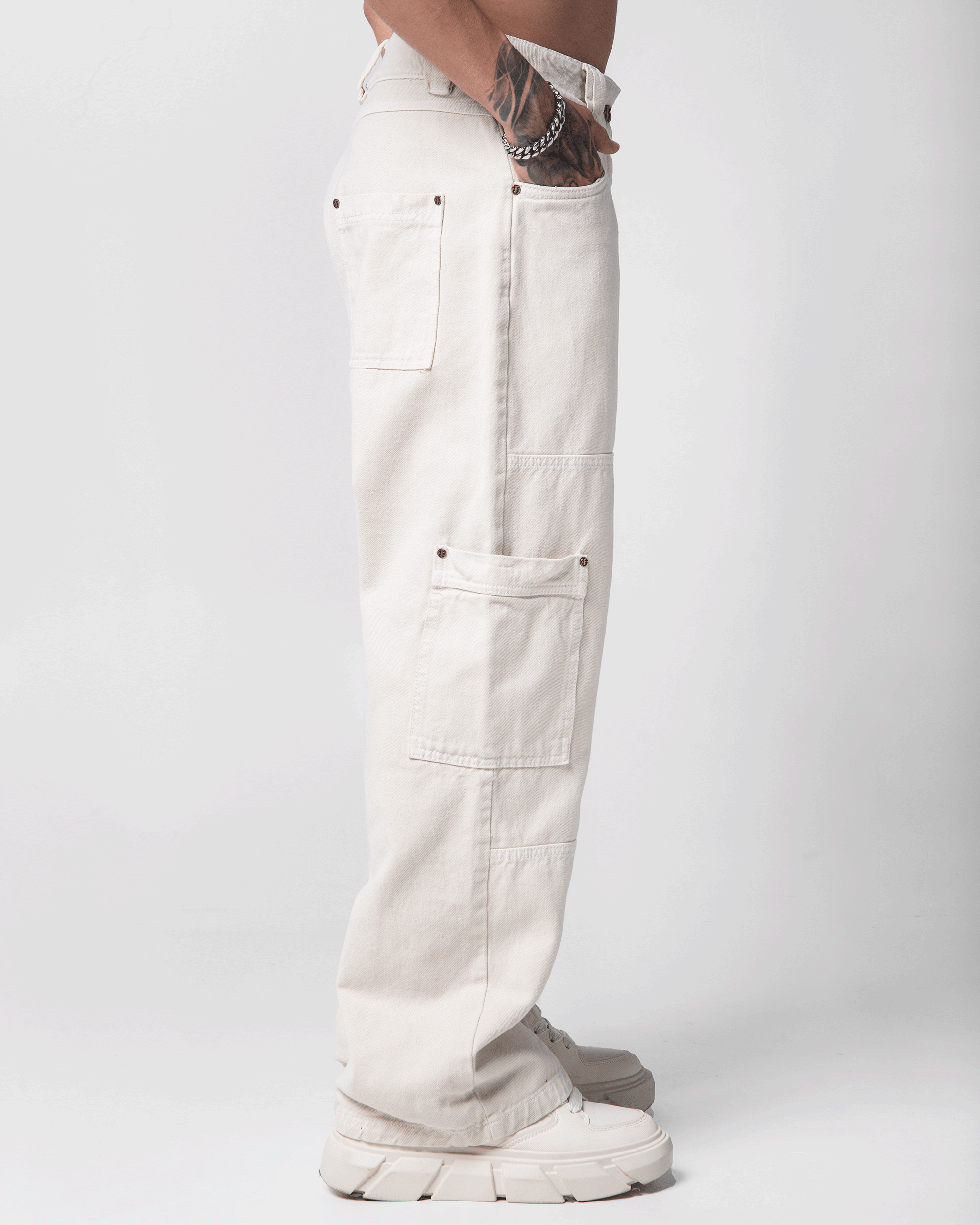 Pantalón Cortes Beige