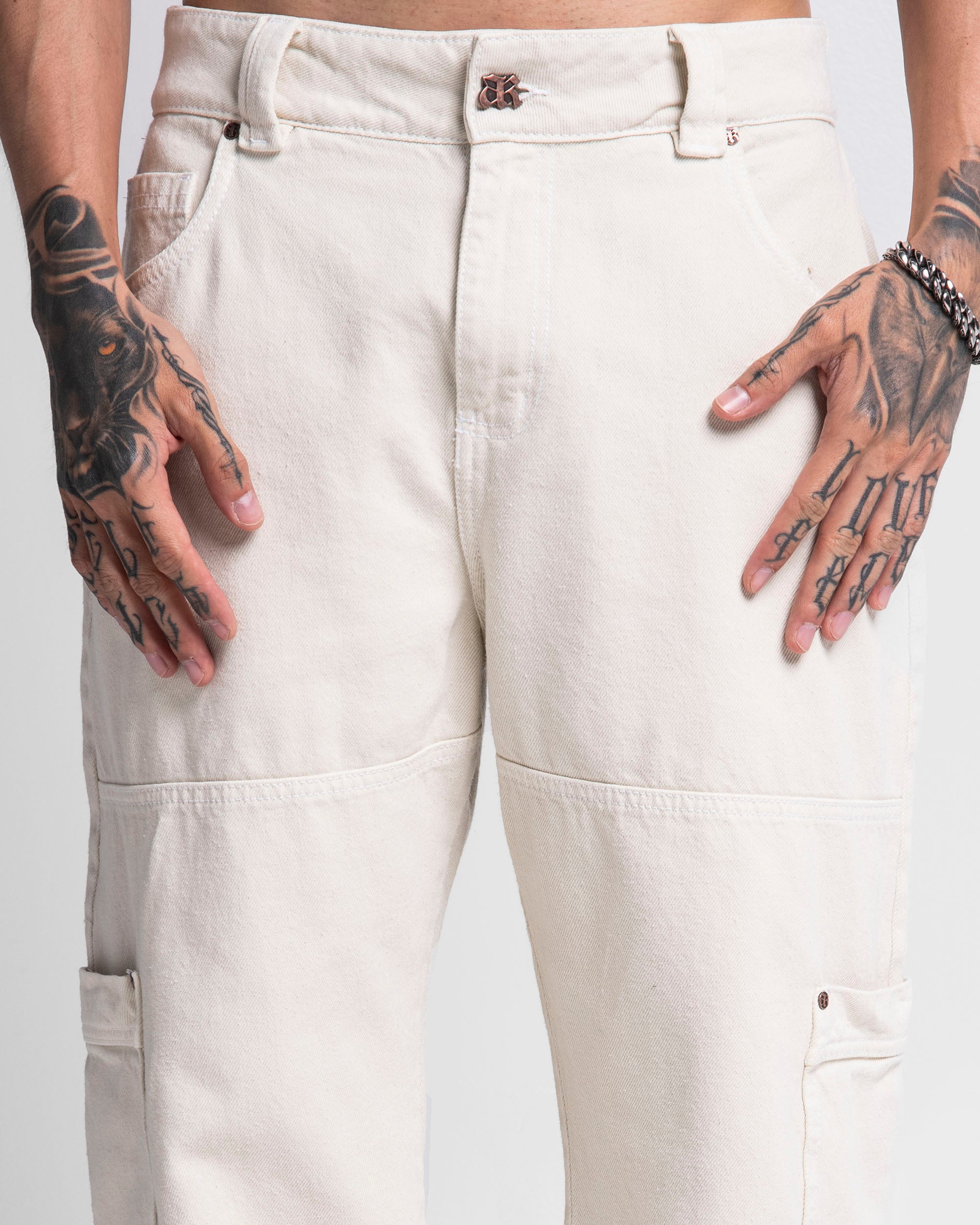 Pantalón Cortes Beige