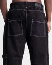 Pantalón Hilos En Contraste Negro