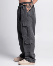 Pantalon Cargo Drill Liviano Gris
