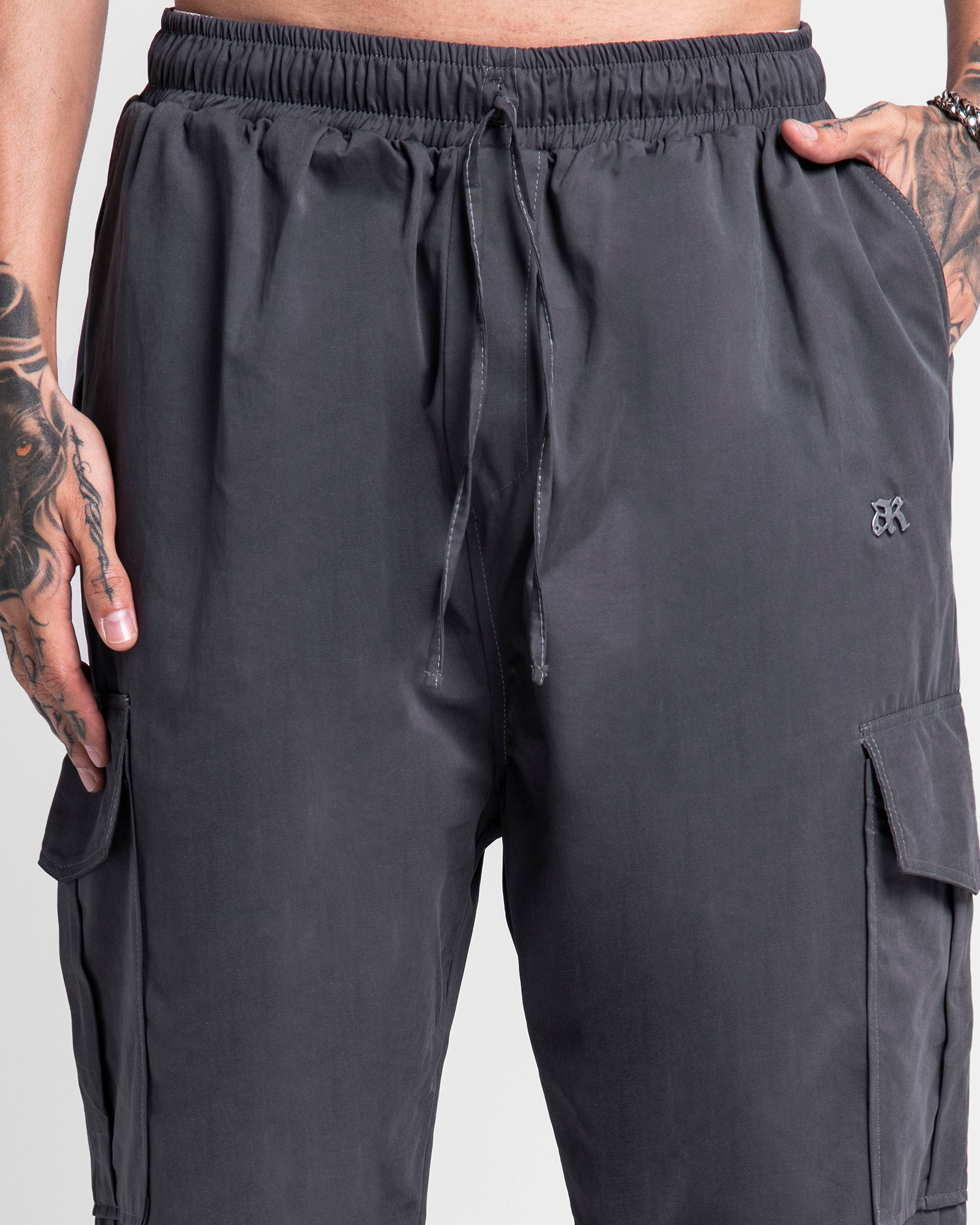 Pantalon Cargo Drill Liviano Gris