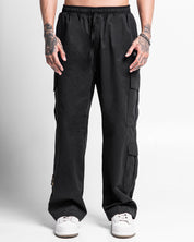 Pantalon Cargo Drill Liviano Negro
