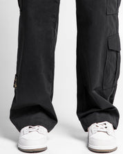 Pantalon Cargo Drill Liviano Negro