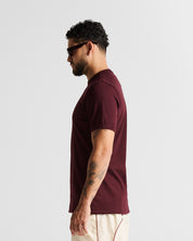 Slim Rib Tee - Vinotinto
