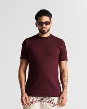 Slim Rib Tee - Vinotinto