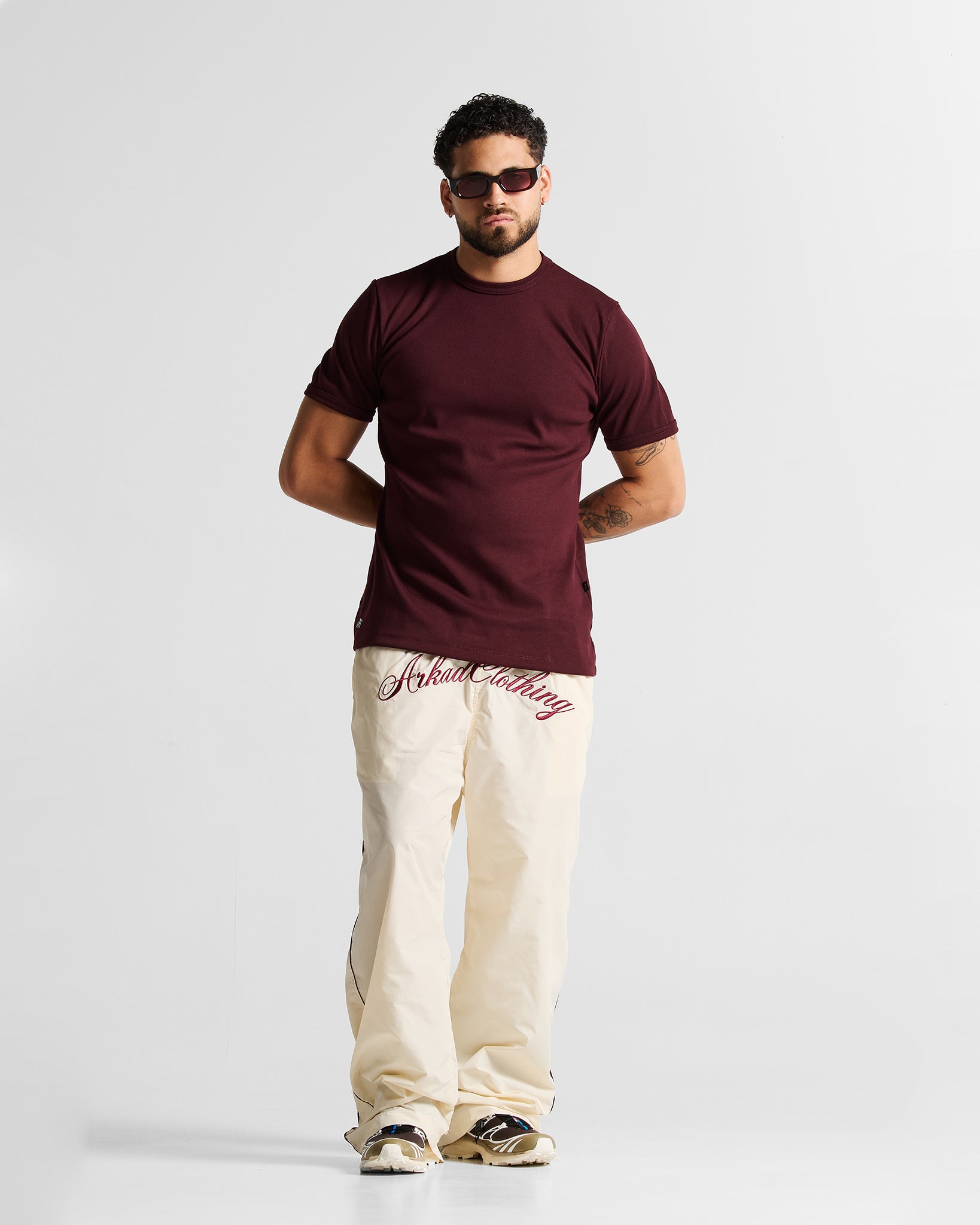 Slim Rib Tee - Vinotinto