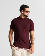 Slim Rib Tee - Vinotinto