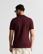 Slim Rib Tee - Vinotinto