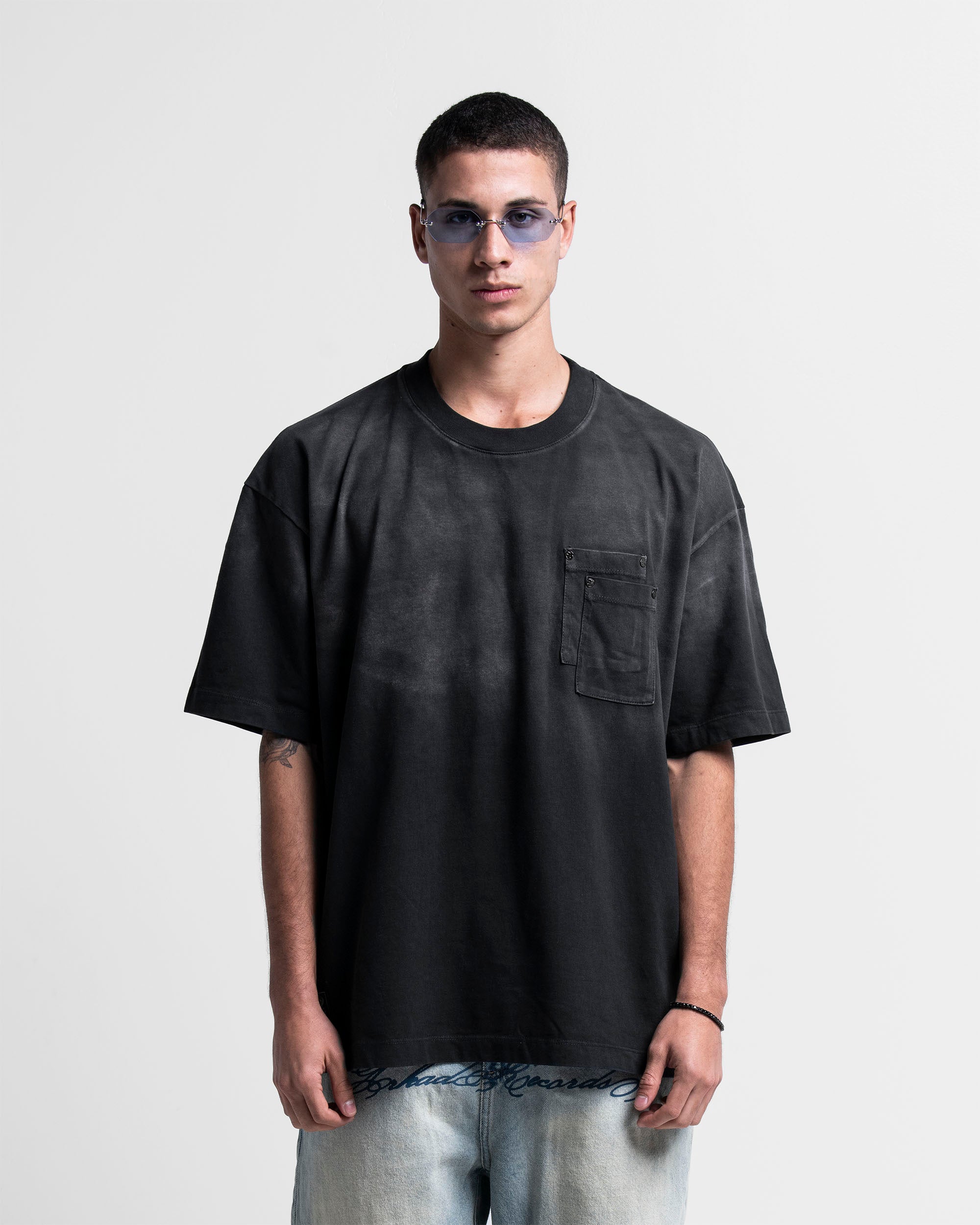 Pocket Tshirt Oversize All Night Long