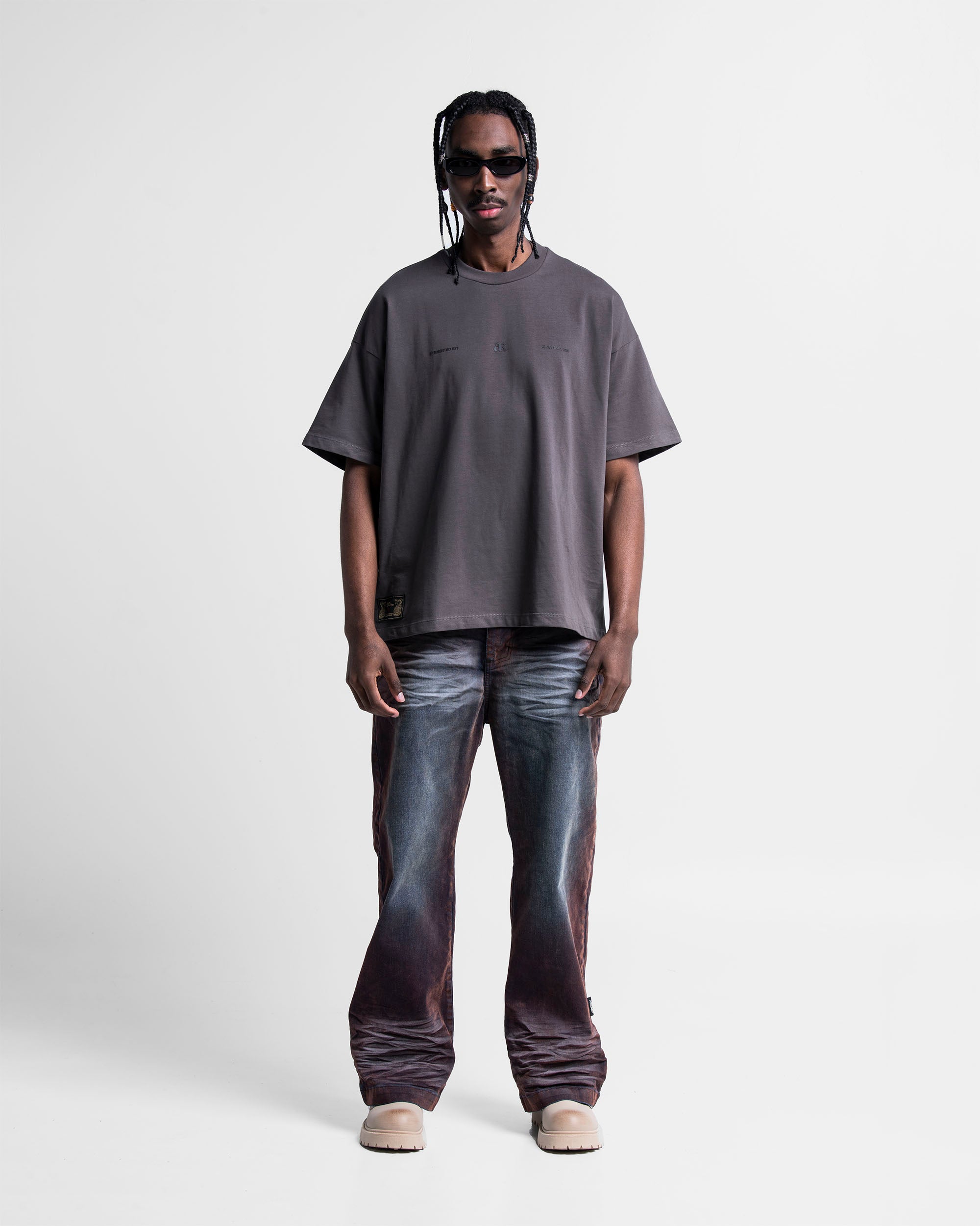 Tshirt Oversize Gris Arkad Records