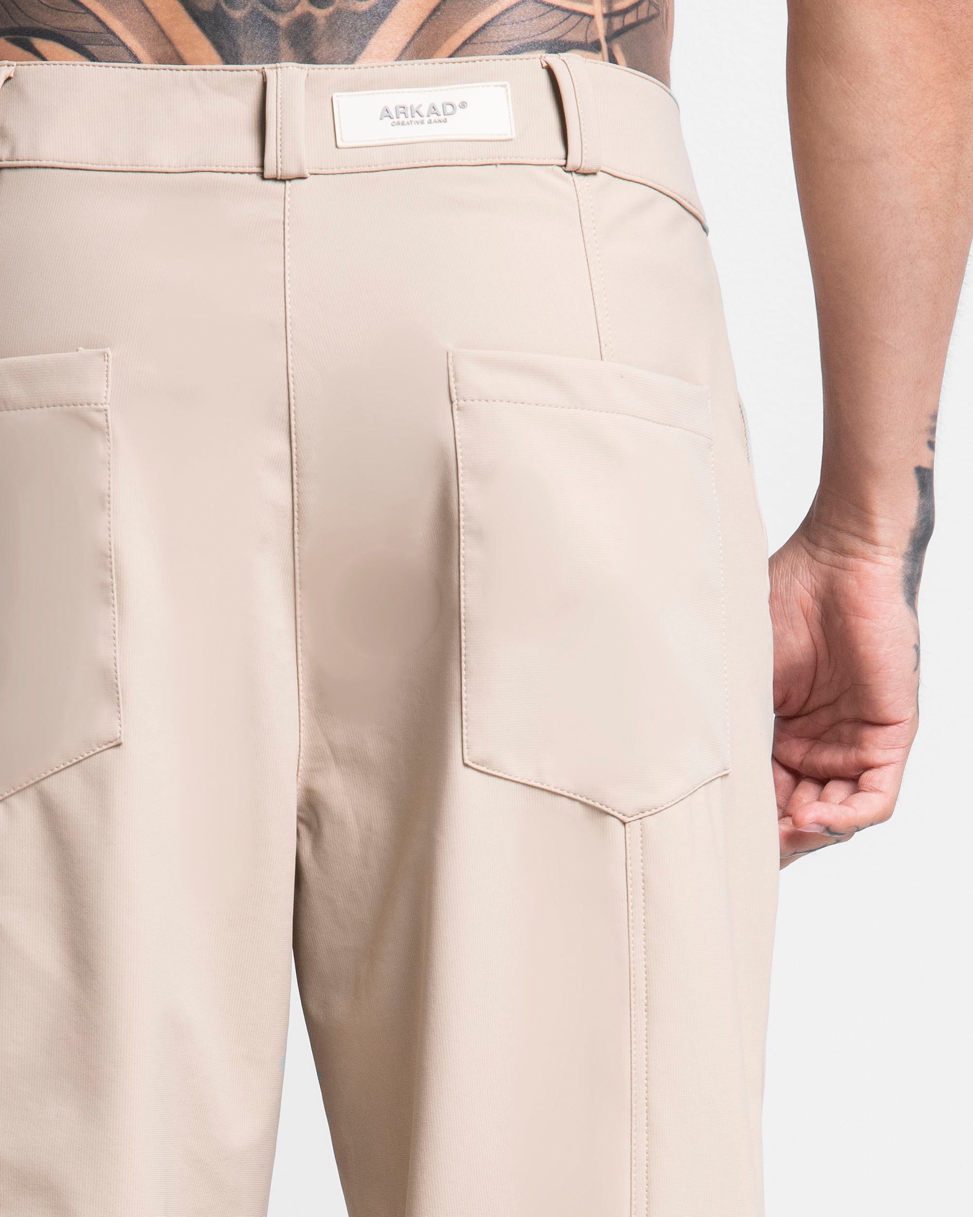 Tailored Pant Cremallera Caqui