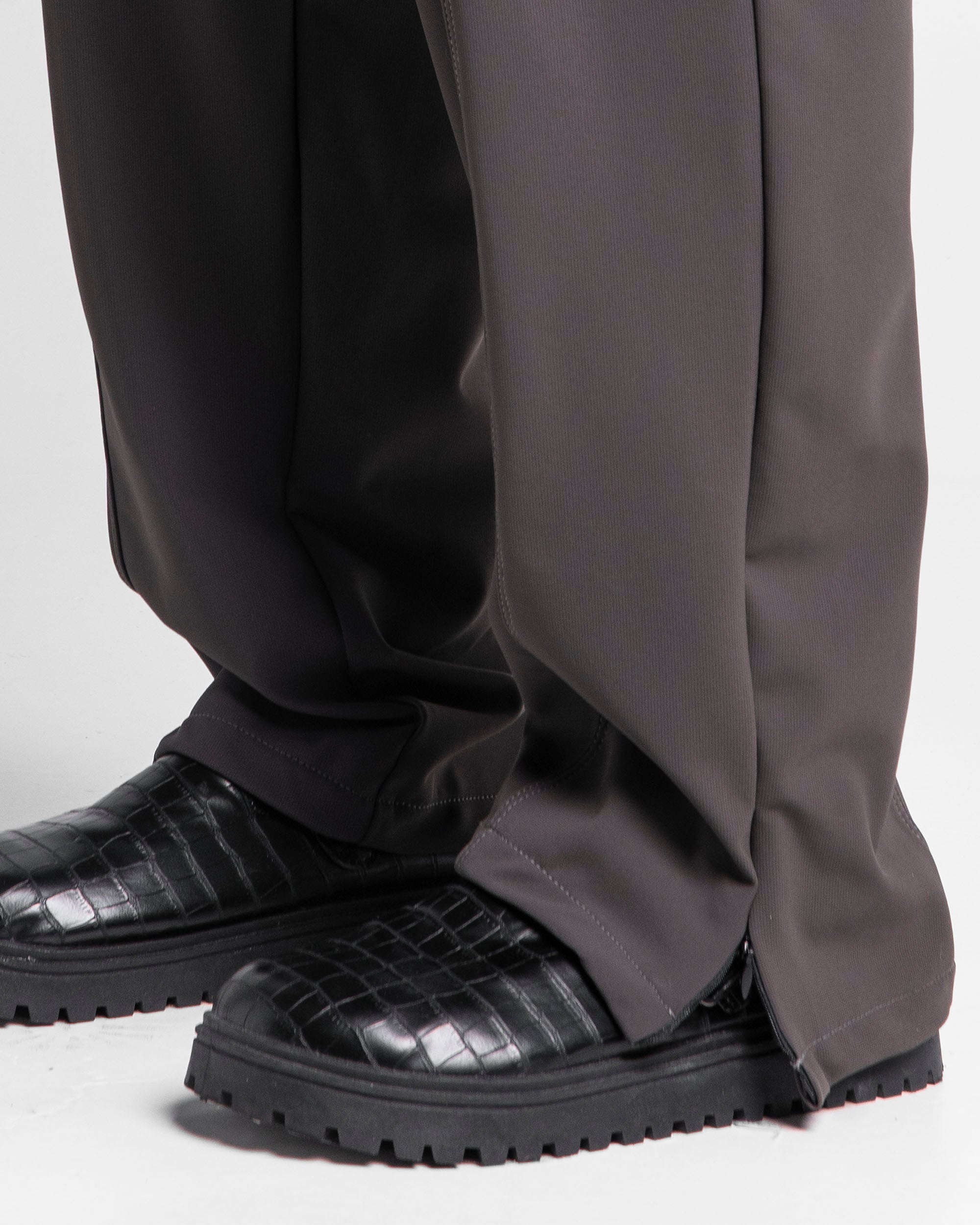 Tailored Pant Cremallera Gris